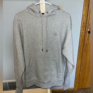 Champion grey hooded sweatshirt